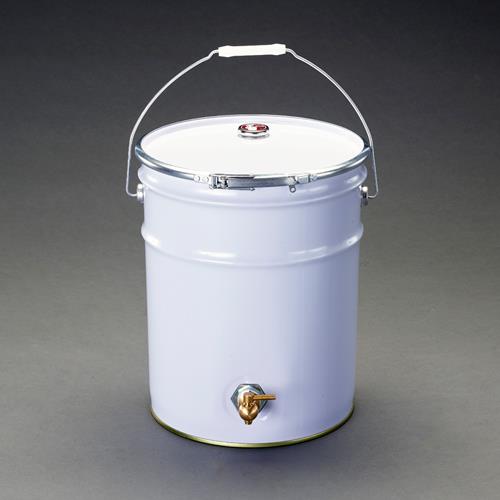 ESCO（エスコ） 20Ｌ ペール缶(ﾊﾞﾝﾄﾞﾀｲﾌﾟ/ｺｯｸ付/5缶) EA991AG-7E