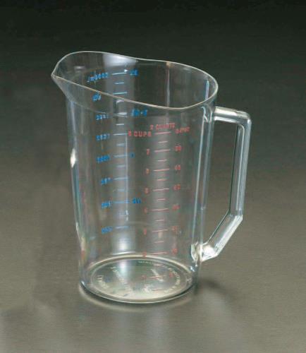 ESCO（エスコ） 2000ml 計量カップ(ﾎﾟﾘｶｰﾎﾞﾈｲﾄ) EA991KP-2
