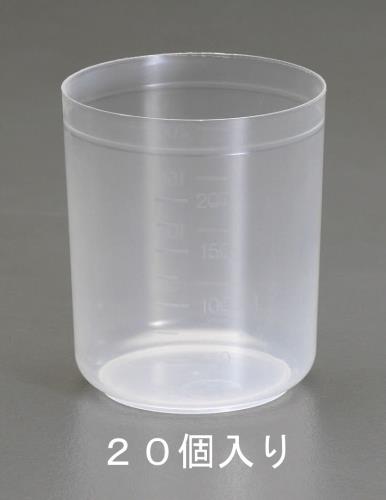 瑞穂化成工業 100ml 目盛付カップ(PP製/20個) 0160