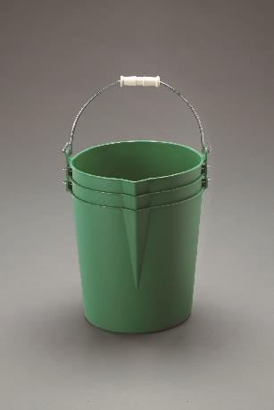 ESCO（エスコ） 15L ポリバケツ(高耐久/ｸﾞﾘｰﾝ/3個) EA991PC-1