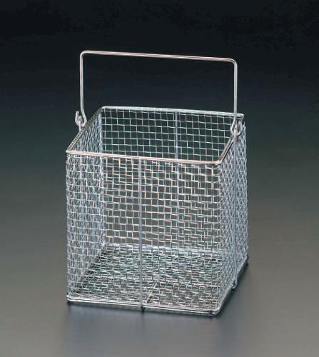 ESCO（エスコ） 100x100x100mm 洗浄かご・角型(ｽﾃﾝﾚｽ製) EA992CF-1