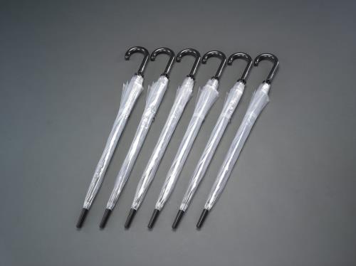ESCO（エスコ） 650mm ワンタッチ式ビニール傘(6本) EA995AA-131B