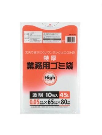 ESCO（エスコ） 45L ごみ袋(　透明/10枚) EA995AD-216