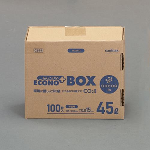 日本サニパック 650x 800mm/45L ポリ袋(半透明/100枚) CE44