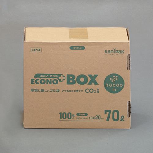 日本サニパック 800x 900mm/70L ポリ袋(半透明/100枚) CE74