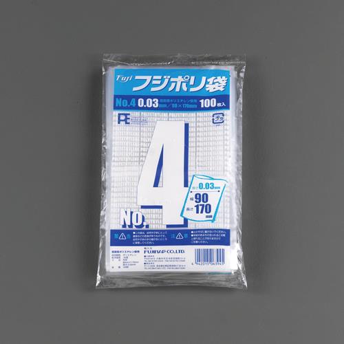 ESCO(エスコ) 130x250mm ポリ袋(1000枚) EA995AD-88