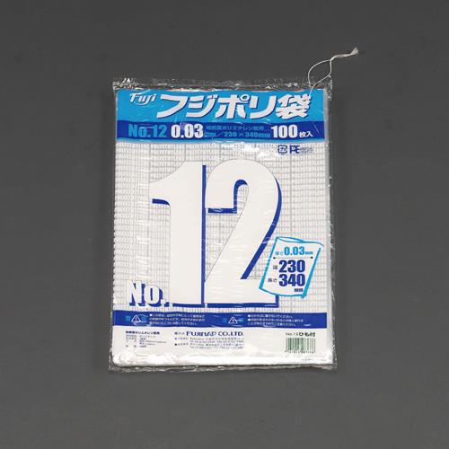 ESCO(エスコ) 360x500mm ポリ袋(紐付/100枚) EA995AD-99B