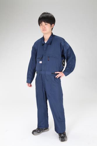 ESCO（エスコ） [Ｍ] 空調継ぎ作業服(送風ﾌｧﾝ付/長袖ﾈｲﾋﾞｰ) EA996AM-121