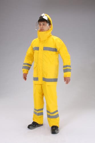 ESCO（エスコ） [Ｍ] レインウェアー(反射ﾃｰﾌﾟ付・ｲｴﾛｰ) EA996XE-41