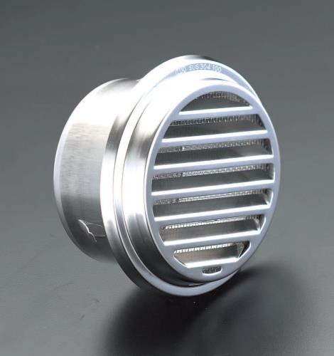 宇佐美工業 145-160mm 丸型ガラリ(ｽﾃﾝﾚｽ製) UK-SSN150S-DK