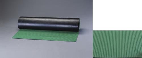 ESCO（エスコ） 1.0x 10m/3.0mm ゴムマット(縦筋・緑) EA997RA-12