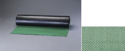 ESCO（エスコ） 1.0x 10m/3.0mm ゴムマット(ﾄﾞｯﾄ筋・緑) EA997RA-13