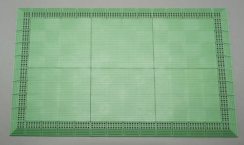 テラモト 750x1050m/13.5mm 導電性マット(連結式/緑) EA997RB-600