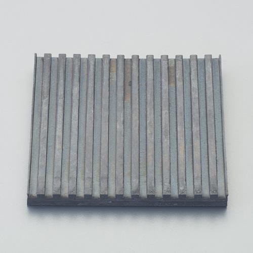 ESCO（エスコ） 50x50x10mm ゴム板(両面筋入/黒) EA997XC-91